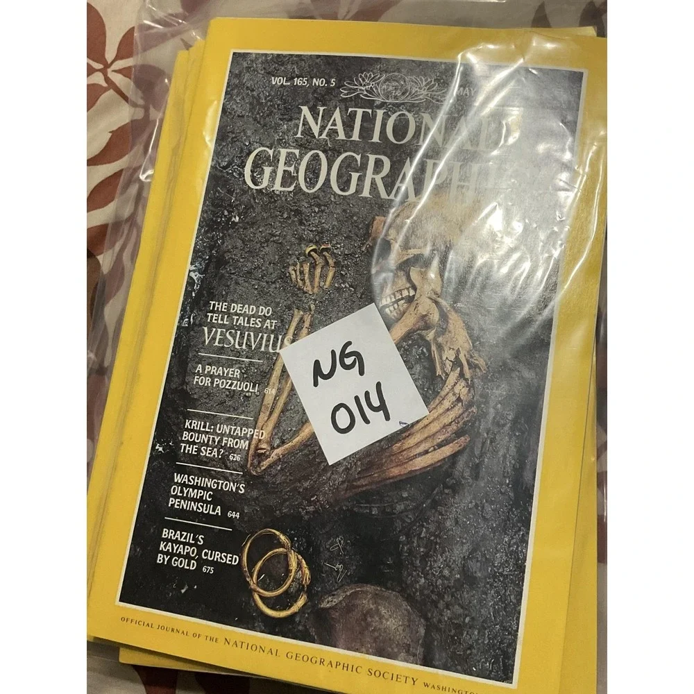 Vintage 1984 National Geographic Magazine Lot Jan May Jul Aug Nov‎ Underground